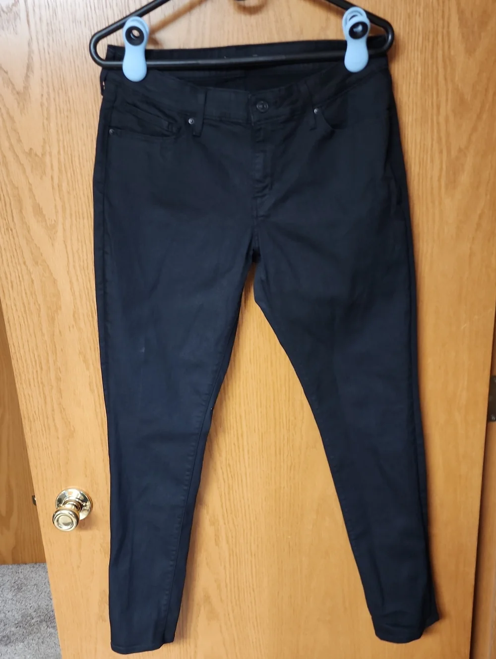 Levis 711 Black Women's Skinny Jeans - Classic Slim Fit 32x32 number 1198